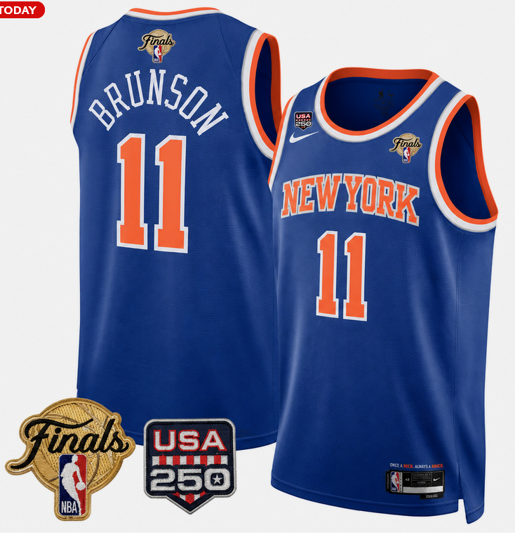 Men New York Knicks #11 Brunson blue 2026 Nike NBA jersey 102001->women mlb jersey->Women Jersey